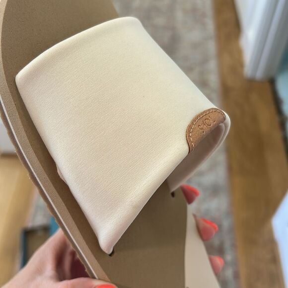 TOMS White Repreve Jersey Slide Sandals - Picture 6 of 6